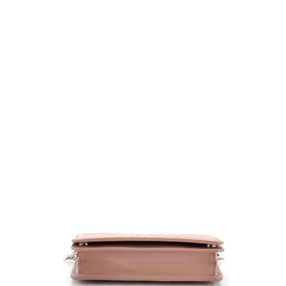 Prada Wallet on Chain Diagramme Quilted Leather Neutral - Picture 4 of 7